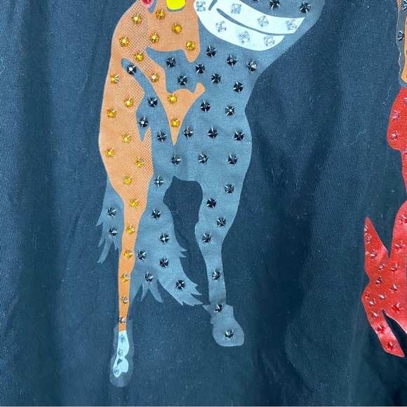 Bossi Rhinestone Cowboy Swarovski Crystal rhinestone embellishment tee - Picture 8 of 9